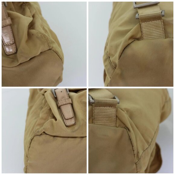 PRADA Backpack Nylon Beige Auth 73873 - Picture 16 of 16